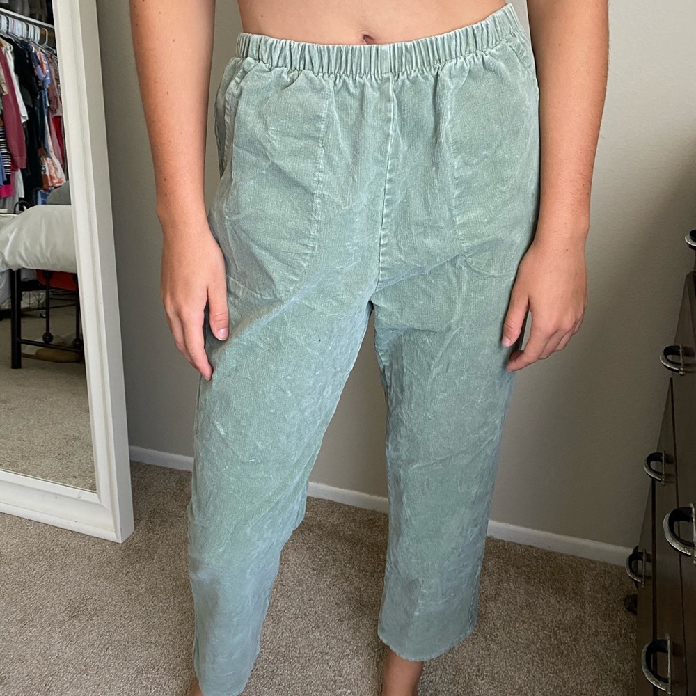 Vintage Green Corduroy Pants
